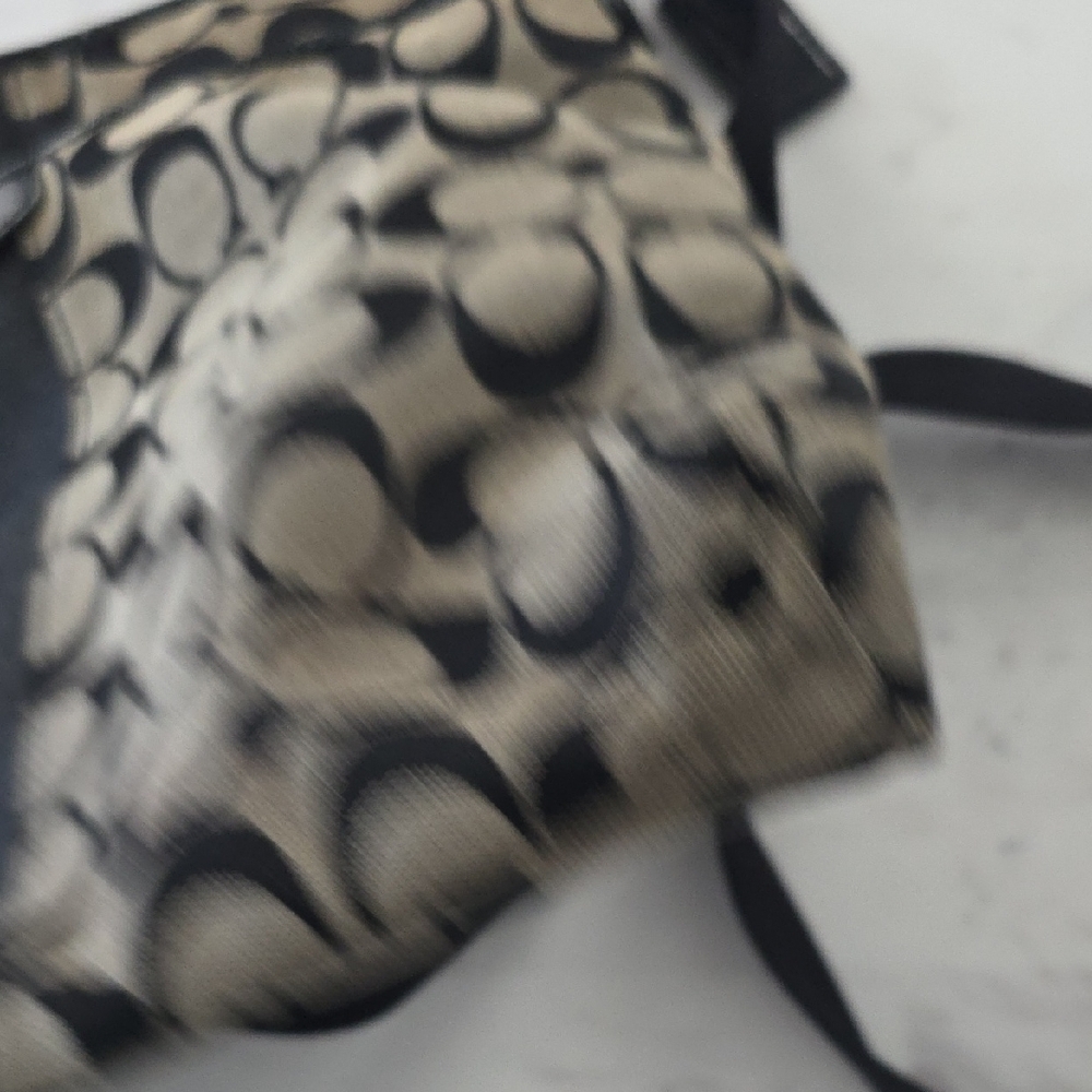 Coach Black and Cream Patterned Crossbody Bag - Picture 6 of 10